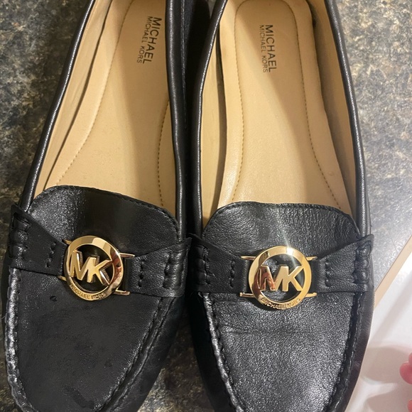 Michael Kors Black Leather Loafers - Picture 8 of 10